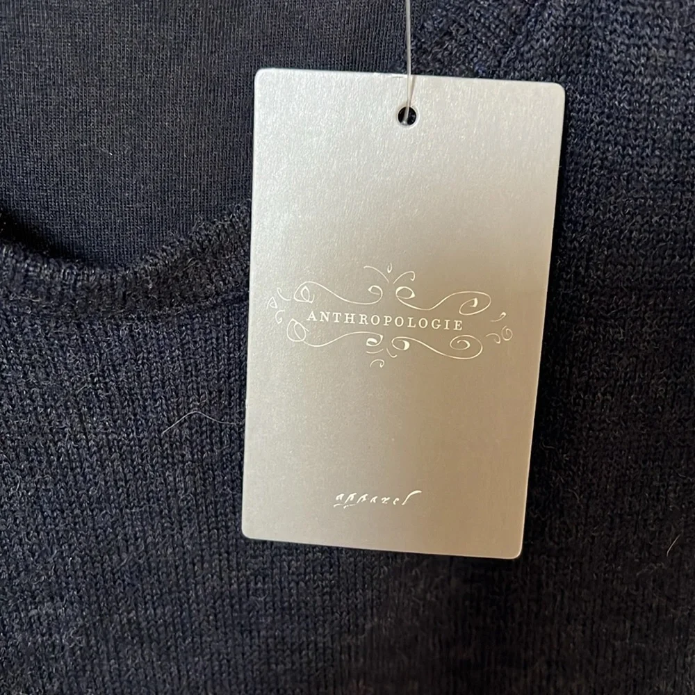 New Anthropology dress in size M and colors dark gray and two shades of blue - Picture 9 of 14